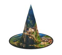 Liulannq Village Scenic Halloween Christmas Witch Hat, Men'S Funny Party Collocation, Suitable For Setting Off The Festive Atmosphere And Role-Playing, Activities And Performances.