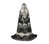 Liulannq Wine Barrels Unisex Hooded Colorful Cloak Cloak, Devil Witch Costume Halloween Robe Accessories, Performance Costumes