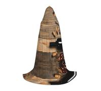 Liulannq Wine Bottle Corks Grapes Unisex Hooded Colorful Cloak Cloak, Devil Witch Costume Halloween Robe Accessories, Performance Costumes