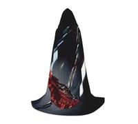Liulannq Wine Cup 1 Unisex Hooded Colorful Cloak Cloak, Devil Witch Costume Halloween Robe Accessories, Performance Costumes