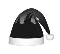 Liulannq Wolf Night Moon Children'S Gorgeous Colorful Plush Christmas Hat, Suitable For All Kinds Of Clothing, Performance Accessories. Including A Hat.