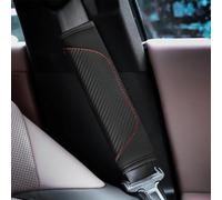 LIULAOGEN Seat Belt Shoulder Cover for MG MG4 EV 2022 2023, Comfort Harness Pads Car Seat Belt Pad Travel Seatbelt Cushion Car Interior Accessories,A-BLACK