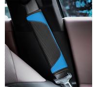 LIULAOGEN Tailored For Peugeot 107 2005-2012 Car Seat Belt Pads,Shoulder Neck Chest Protector Pad,Travel Cushion Seat Belt Covers,Auto Interior Accessories,A-BLUE