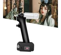 LIULIQ 30Psi High-Pressure Portable Air Brush, Airbrush Kit with Compressor, LED Power Display and Stepless Voltage Adjustment, Non-Clogging Spray for Painting, Model, Barber