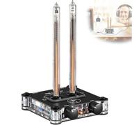 LIULIQ Glow Tube Sound Level Meter Indicator, LEDs Music Spectrum Display, Audio Analyzer Rhythm Light with 3.5mm AUX Input, Sensitivity and Gain Adjustment for Home, Studio Audio and Gaming Room