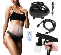 LIULIQ Portable Spray Tanning Machine, Professional Spray Tan Airbrush with Remote Control, 3-speed Adjustment, Portable Design & Independent Warm Air Function for Self-Tanning DIY Home Salon
