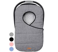 liuliuby Winter Baby Car Seat Cover - Cold Weather Insulated Car Seat Flag Bag/Blanket Accessories for Newborn and Baby - Keeps Babies Warm and Comfortable - Carrier Shade for Boys and Girls (Heather
