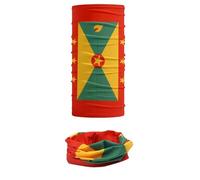 Liumarvexia 2 Pcs Grenada Flag Pattern Face Bandana Men Sport Neck Gaiter Seamless Multi-functional Tube Scarf for Women Dustproof Cycling Running