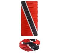 Liumarvexia 2 Pcs Republic of Trinidad and Tobago Flag Printing Bandanas Adults Outdoor UV Protection Face Mask Neck Gaiter Cycling Scarf Snood flag print 25 * 50cm