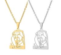 Liumarvexia 2 Pcs Saudi Arabia Flag Map Necklace, Saudi Arabia Decorative Necklace,Novelty Necklaces Pendant Jewelry Charm Unisex Sweater Chain Women Men Gift