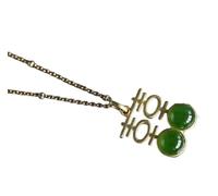Liumarvexia Double Happiness Chinese Characters Jade Pendant Necklace Natural Jade Elegant Vintage Necklace Jewelry with Gift Box for Women Wife Mom Grandma