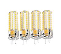 Liummrcy 4PCS GY6.35 LED Bulbs, Bi Pin, AC DC 12V, Dimmable, Halogen Replacement, Warm White, 4W, 390LM, 3000K, High Efficiency, Indoor, Decoration