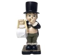 Liummrcy Bathroom Decor Toilet Butler Resin Figures 5.9x3.2 Boy Holding Nose Funny Home Decor Modern Sculptures Home Decor