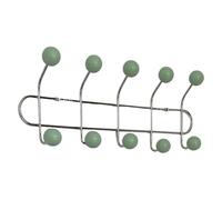 Liummrcy Coat Rack Wall Mount, 16x6 Double Row Damage Free Wall Coat Rack with 10 Hooks for Bathroom Bedroom Kitchen Towel Robe Clothes