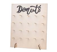 Liummrcy Donut Wall Display Stand Wooden Donut Holder Fits 20 Doughnuts Food Buffet Bagel Holder Rack for Grow Up Party, Wedding, Baby Shower Decorations style 2, Cake Stands