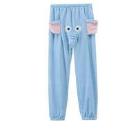 Liummrcy Elephant Pajama Pants Men Cartoon Elephant Trunk Pants with Big Nose and Ears Warm Cute Sleepwear for Boyfriend Home Leisure Time Valentines Day Gifts XXL for Christmas