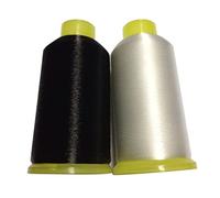 Liummrcy Nylon Sewing Thread, 2pcs 0.1mm Mono-filament Invisible Thread, Quilting Thread (White+Black)