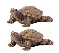 Liummrcy Turtle Garden Statue,Resin Turtle Decorations Mini Tortoise Gardening Decor Ornaments Micro Landscape 2PCS Turtle Gardening Ornaments,Resin Tortoise Ornament,Tortoise Garden Landscape,Potted