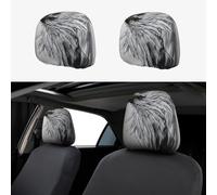 LiuMng 2 PCS Car Seat Headrest Cover - Sketching an Eagle Print Universal Head Rest Anti-Dirty Covers/Protector, for Car Vans