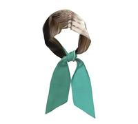 LiuMng A curious cat Women's Fashion Scarf - Satin Printed Scarf Versatile Women's Head Shawl For Styling,Warmth&Gift
