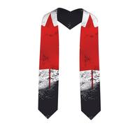 LiuMng Canadian flag Print Graduation Stole - Satin Honor Sash, for Graduation Ceremony as Gifts for Boys and Girls, Sharp Corner, One size