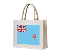 LiuMng Canvas Tote Bag for Women/Personalized Satchel Handbags/Fiji Flag Print Grocery Bag,for Friends Sisters Gifts