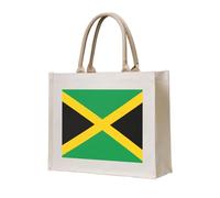 LiuMng Canvas Tote Bag for Women/Personalized Satchel Handbags/Flag of Jamaica Print Grocery Bag,for Friends Sisters Gifts