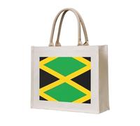LiuMng Canvas Tote Bag for Women/Personalized Satchel Handbags/jamaica flag Print Grocery Bag,for Friends Sisters Gifts