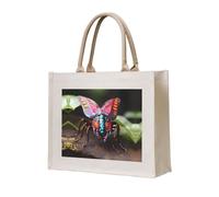LiuMng Canvas Tote Bag for Women/Personalized Satchel Handbags/Strange Insects Print Grocery Bag,for Friends Sisters Gifts