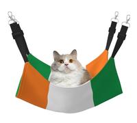 LiuMng Cat Hammock Bed for Cage - Adjustable Pet Bed, Flag of Ivory Coast Print Puppy Resting Pad, for Kitten Large Small Animals