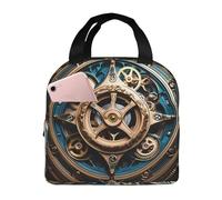 LiuMng Cool Steampunk Gears Cute lunch bag large capacity insulated bento lunch box Cooling Totefor women Work, Travel, Outdoor
