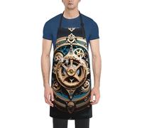 LiuMng Cool Steampunk Gearsprint Waterproof Apron - Adjustable Kitchen Apron Thick and Durable,for Men & Women DishWashing Chef