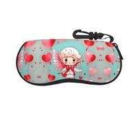 LiuMng Cute loving boy Print Sunglasses Soft Case Ultra Light Neoprene Zipper Glasses Case,Cute Eyeglass Safety Pouch Box