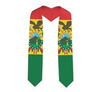 LiuMng Flag of Bolivia Print Graduation Stole - Satin Honor Sash, for Graduation Ceremony as Gifts for Boys and Girls, Sharp Corner, One size