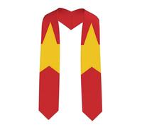 LiuMng Flag of Cameroon Print Graduation Stole - Satin Honor Sash, for Graduation Ceremony as Gifts for Boys and Girls, Sharp Corner, One size