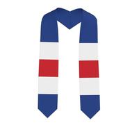 LiuMng Flag of Cape Verde Print Graduation Stole - Satin Honor Sash, for Graduation Ceremony as Gifts for Boys and Girls, Sharp Corner, One size
