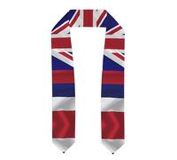 LiuMng Flag of Hawaii American Print Graduation Stole - Satin Honor Sash, for Graduation Ceremony as Gifts for Boys and Girls, Flattened, One size