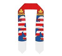 LiuMng Flag of Hesse Print Graduation Stole - Satin Honor Sash, for Graduation Ceremony as Gifts for Boys and Girls, Flattened, One size