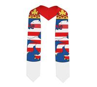 LiuMng Flag of Hesse Print Graduation Stole - Satin Honor Sash, for Graduation Ceremony as Gifts for Boys and Girls, Sharp Corner, One size
