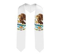 LiuMng Flag of Mexico Print Graduation Stole - Satin Honor Sash, for Graduation Ceremony as Gifts for Boys and Girls, Sharp Corner, One size