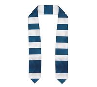 LiuMng greek flag Print Graduation Stole - Satin Honor Sash, for Graduation Ceremony as Gifts for Boys and Girls, Flattened, One size