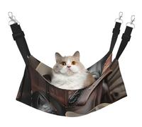 LiuMng Large Cat Hammock Bed for Cage - Adjustable Pet Bed, Cowboy Black Hat Western Boots Print Puppy Resting Pad, for Kitten Small Animals