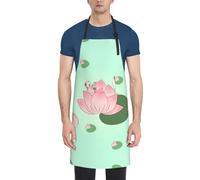 LiuMng Lotus flowers waiting to bloomprint Waterproof Apron - Adjustable Kitchen Apron Thick and Durable,for Men & Women DishWashing Chef