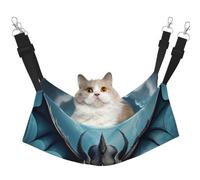 LiuMng Medium Cat Hammock Bed for Cage - Adjustable Pet Bed, Flying Dragon Print Puppy Resting Pad, for Kitten Small Animals
