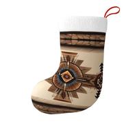 LiuMng Native American Painting Christmas Stocking Decoration - Personalized Fireplace Hanging Ornament Socks for Xmas Tree,Stairs