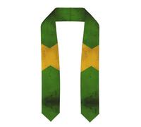 LiuMng Old Jamaican Flag Print Graduation Stole - Satin Honor Sash, for Graduation Ceremony as Gifts for Boys and Girls, Flattened, One size