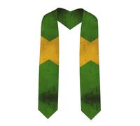 LiuMng Old Jamaican Flag Print Graduation Stole - Satin Honor Sash, for Graduation Ceremony as Gifts for Boys and Girls, Sharp Corner, One size