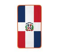 LiuMng Orange Dominican Republic Print Coral Velvet Towels - Super Absorbent Hand Towel Washcloths,for Wash The face Sports Swimming