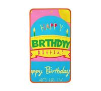 LiuMng Orange Happy Birthday Balloon Print Coral Velvet Towels - Super Absorbent Hand Towel Washcloths,for Wash The face Sports Swimming