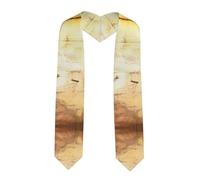 LiuMng Retro Irish flag Print Graduation Stole - Satin Honor Sash, for Graduation Ceremony as Gifts for Boys and Girls, Sharp Corner, One size